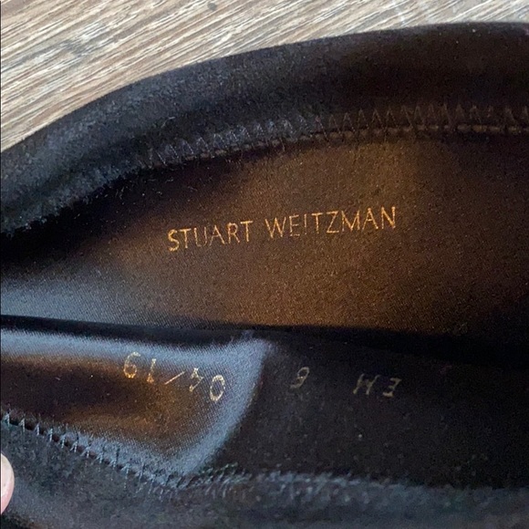 Stuart Weitzman Lowland Over the Knee OTK boots black suede size 6 EUC - Picture 7 of 10